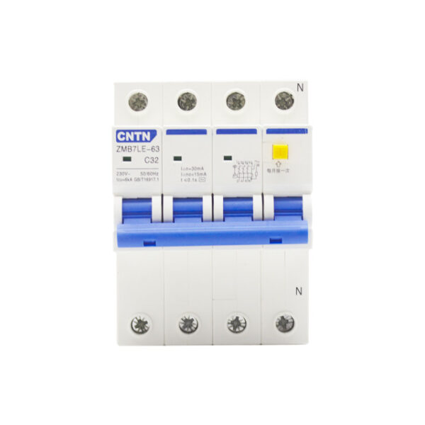 ZMB7LE-63 RCBO Integrated Residual Current Circuit Breaker with Overcurrent Protection